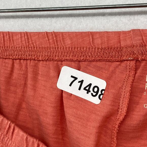 EILEEN FISHER GARNET HILLL Shorts L Sleepwear Pima Cotton PJ Lounge Salmon Pink - Picture 10 of 10